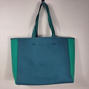 Summersalt Neoprene Tote Bag Blue Green Large Travel Beach Gym Carryall